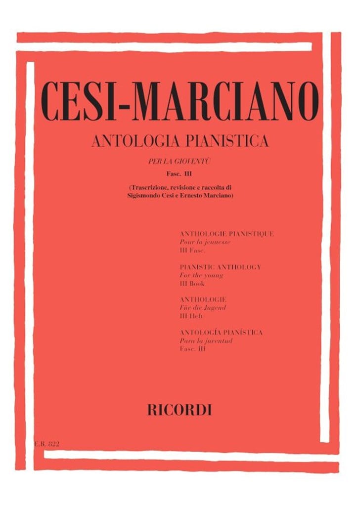 Antologia Pianistica Per La Gioventë - Fasc. Iii